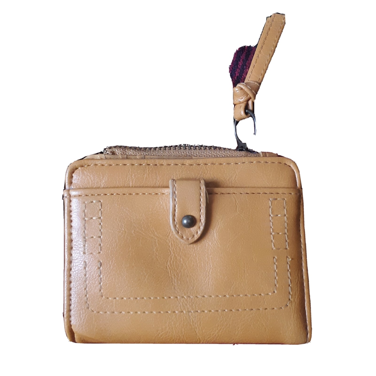 Slim Bi-Fold Wallet with Snap Closure & 10 Card Slots – TIME & TRUE