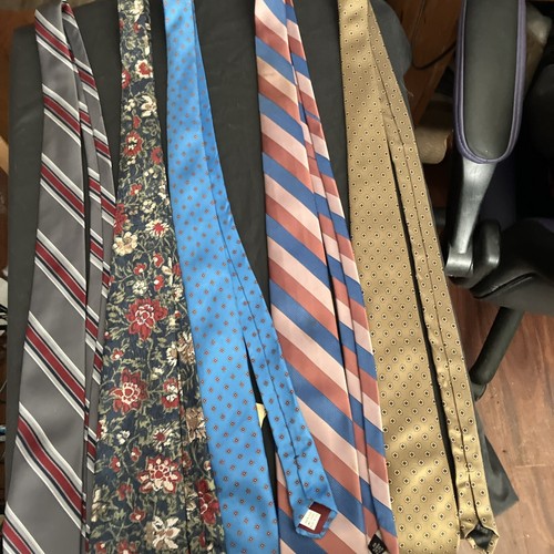 Lot Of 5 Vintage Envoy Neckties Different Colors, Different Designs
