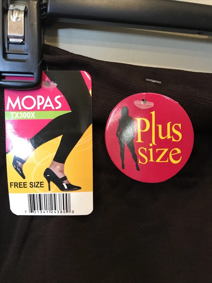 Mopas Fleece Lined Leggings One Size Plus Brown (APO-173) - Image 2 of 4