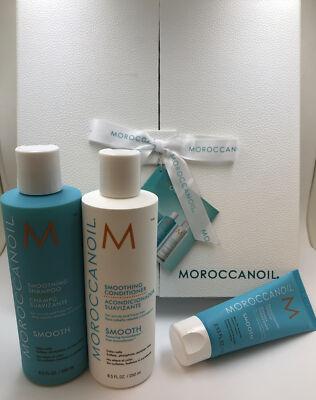 Moroccanoil Smoothing Shampoo 8.5 Fl. Oz & Conditioner 8.5 Fl. Oz & Lotion