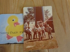 Vintage Photographic Image 1973 FARMERS HELPING EACH OTHER Color 3.5x5" 