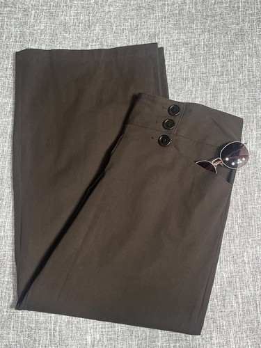 Studio M From Max Studio SZ 14 P Women’s Brown Wide leg Pants 34X30