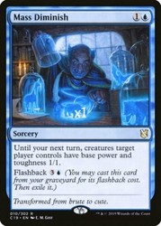 Mass Diminish #10 Commander 2019 MTG Rare