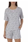 NEW Disney Women's 2 Piece Short Pajama Set Large Gray Mickey Mouse