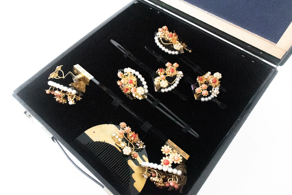 Kanzashi Japanese clothing Bride Hairpin Tortoiseshell Kushi (A274