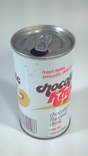 Lata de chocolate vintage Kayo soda pop 12 oz acero recto Doraville GA - Imagen 4 de 7