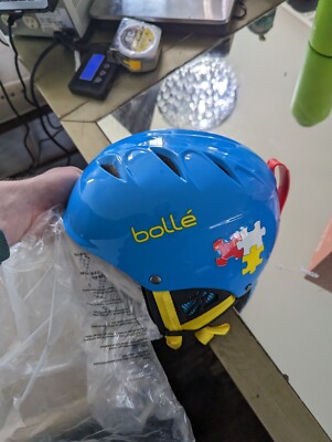  BOLLE B-kid Style,  49-53  cm Blue shiny blue puzzle