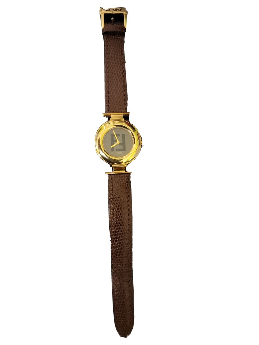 値下げ交渉OK【未使用】FENDI 320L 腕時計 ヴィンテージ レディース Vintage Fendi 18K Gold Plated 320L Swiss Made Quartz Ladies