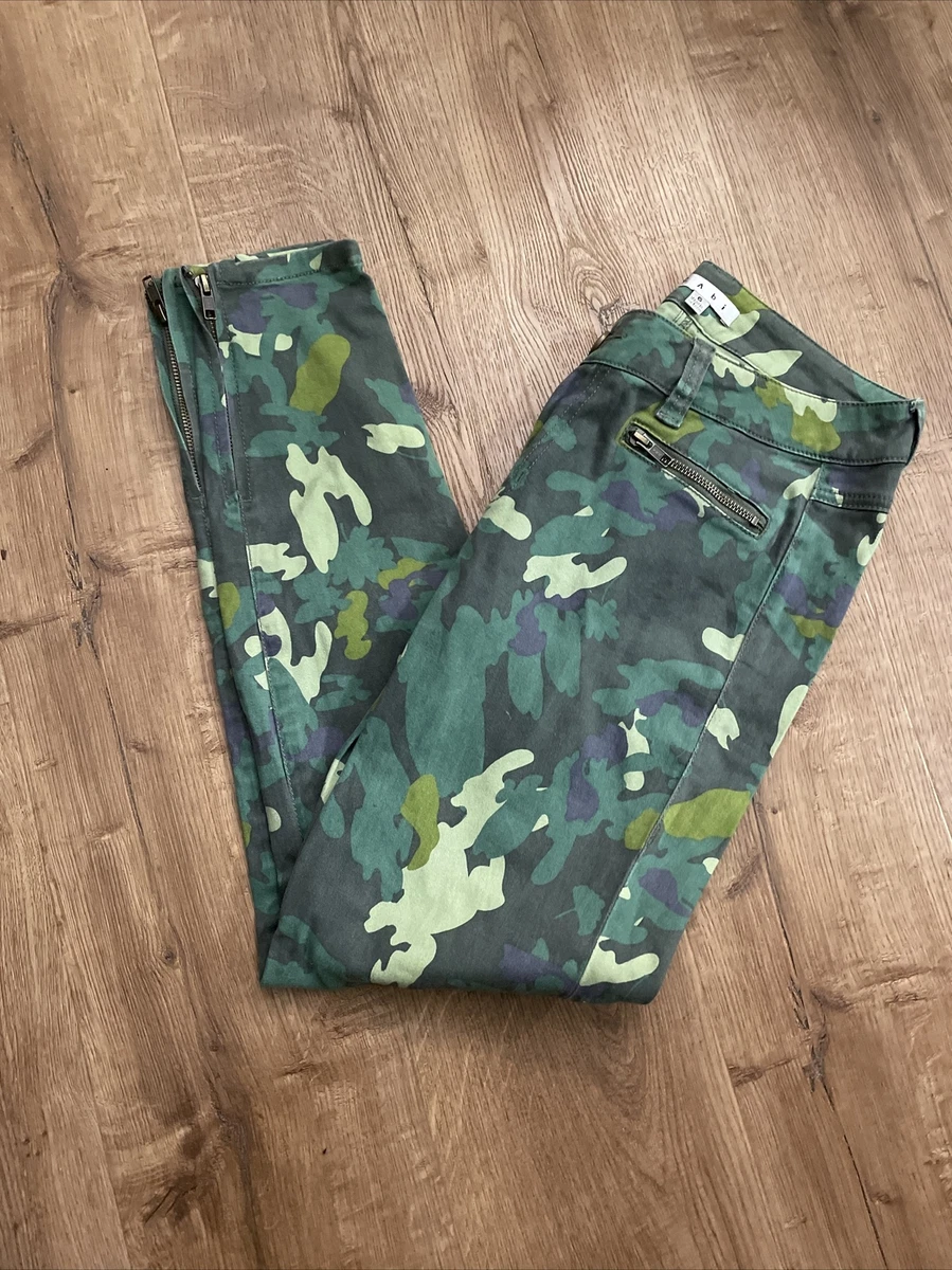 Camo skinny jeans with ankle sale zipper