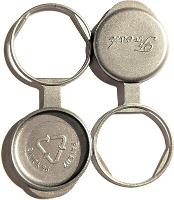 Milchflaschenverschlüsse/-verschlüsse (5er Pack) silber, wiederverwendbar, Made in UK