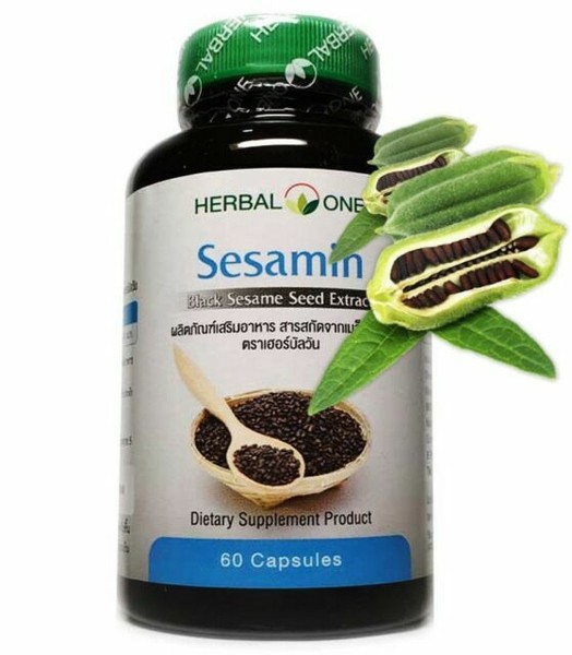 Sesamin Black Sesame Seed Extract Dietary Supplement 60 Capsules for