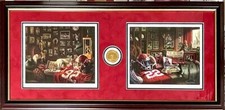 ALABAMA FOOTBALL DANIEL MOORE CRIMSON LEGACY CONTINUES DOUBLE FRAMED PRINTS HOR