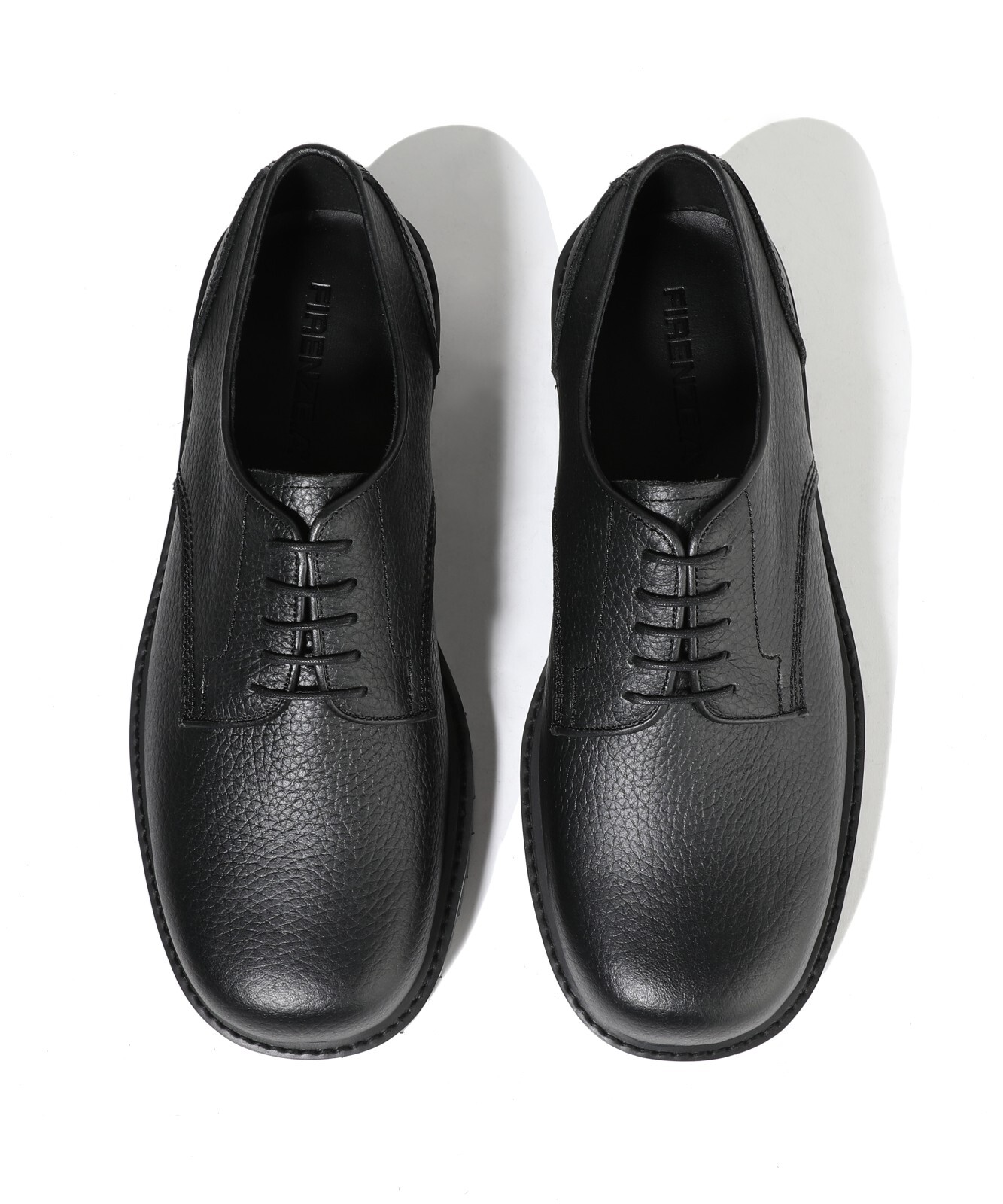 SAOLA Scarpe eleganti Firenze Atelier uomo Embo in pelle nera Oxford Derby suola Commando