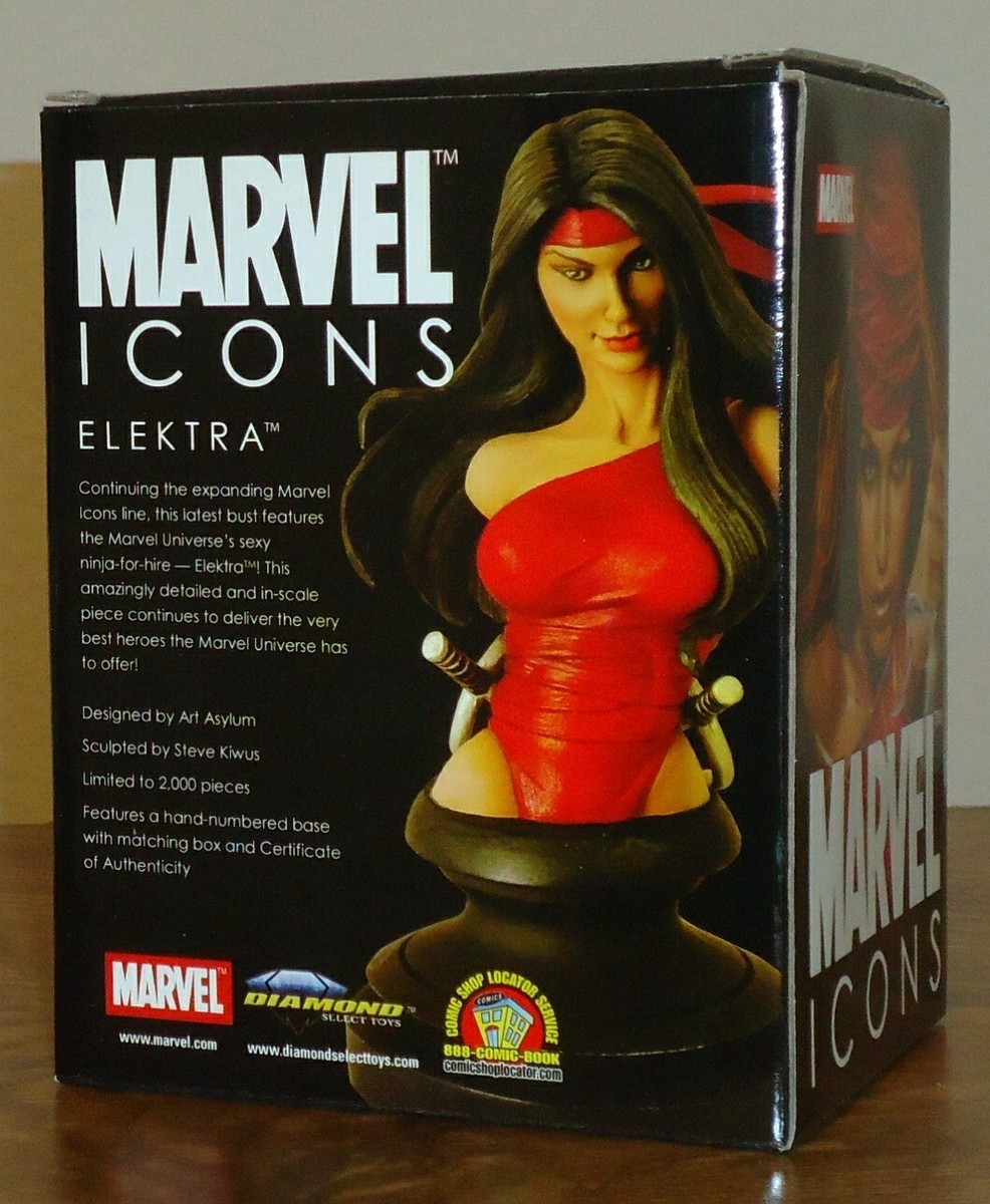 Elektra Marvel Icons Bust, Limited Edition, #780 of 2,000