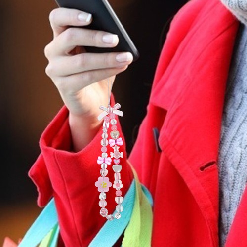 Phone Beaded Charm Phone Charm Strap Anti-lost Phone Chain Phone Wrist Rope - 第 11/12 張圖片