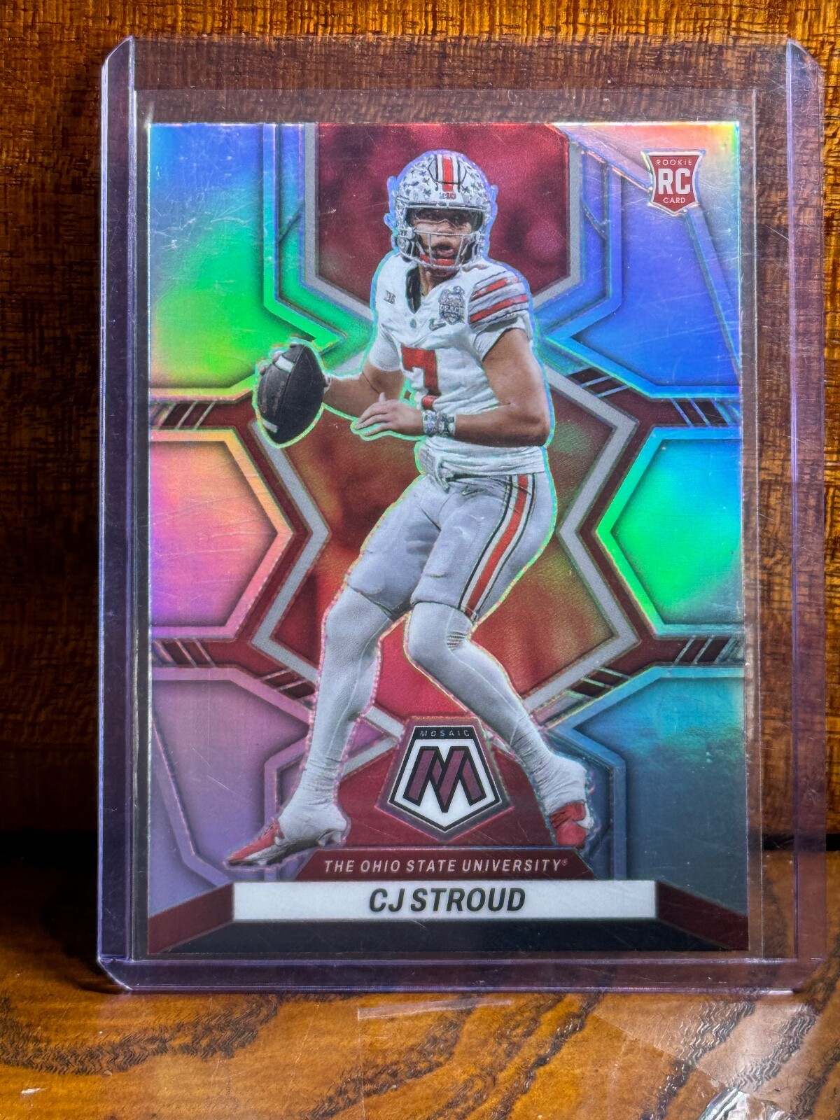 C.J. Stroud 2023 Panini Mosaic Draft Picks Silver Prizm RC #3 Ohio State