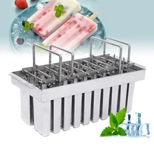 20/30Packs Stainless Molds Pop Lolly Popsicle Ice Cream Stick Holder Mold Silver