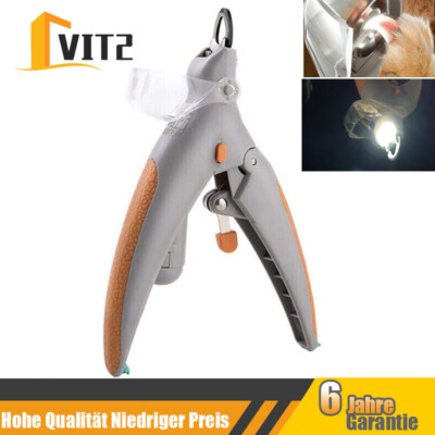 LED Hunde Nagelknipser Krallenschere Haustiere Katzen Nagelschneider Nagelschere