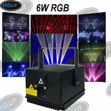 3D Animation Effect Full Color RGB Laser Light DJ Stage Effect Party Club Lights