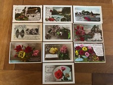10 Vintage 21st Birthday Postcards UK 🇬🇧 Edwardian Embossed 1930’s