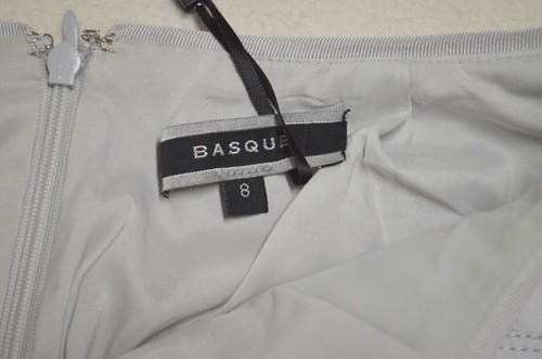 Basque Womens Light Grey Stretchy Tube Skirt Size 8 New With Tags - Picture 7 of 10