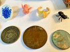 Box Lot,Fuentes Cigar Box w/20 pcs Top Desk Drawer Memerobilia, Toys, coins,etc. — photo 7