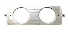 1939 CHEVY CAR 3 3/8" DASH INSERT 2 HOLE POLISHED BILLET ALUMINUM