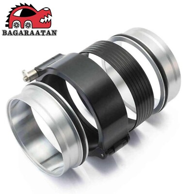 2.5'' 62mm Aluminum Quick Release HD Clamp for Intercooler Air Intake Pipe Black
