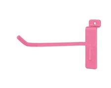 Lot of 50 6" Slatwall Hooks Hot Pink Peg Slat Wall Retail Display 6mm Metal