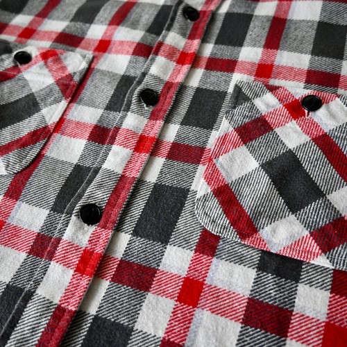 Sugar Cane heavy weight flannel shirt, red x black plaid, made in Japan - Picture 15 of 16
