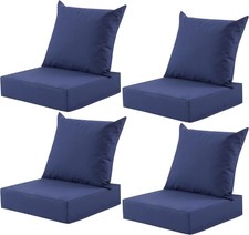 Fade-Resistant 24X24 Inch Deep Outdo Water-Resistant Seat Outdoor Set, Cushion