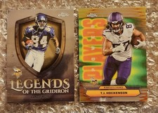 Minnesota Vikings 2025 Topps Chrome Insert Lot Randy Moss Legends LDG-25 & PP-36