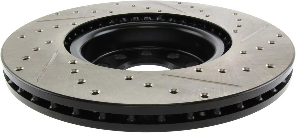 Передний правый ротор тормоза с прорезями для Audi A1 A3 Q2 VW Tiguan Bora Beetle - Изображение 2 из 4