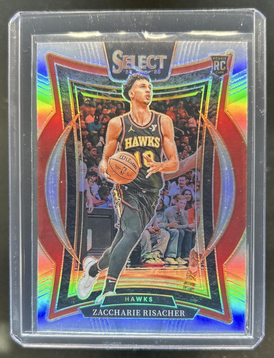 2024-25 Select Zaccharie Risacher Concourse RC Silver Prizm #86 Hawks