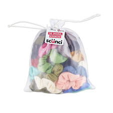 Scunci Original Scrunchies Waffle Knit Hair Ties Assorted Colors 36 Pack