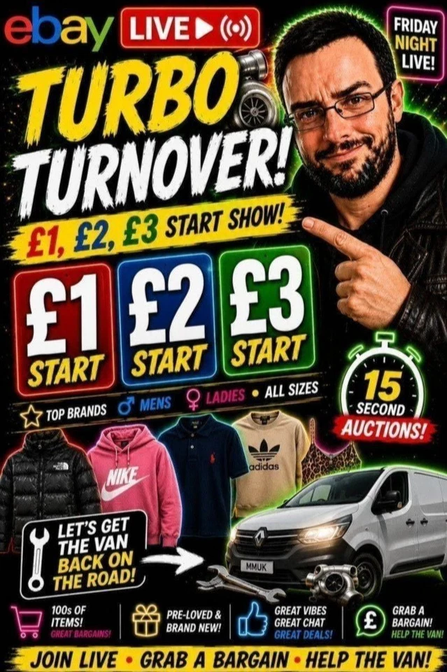 Turbo Turnover! 🔥 Mens & Ladies Clothing | £1 £2 £3 Starts