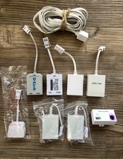 8 No: ADSL Microfilter Broadband Splitters & 1No: 6.5m Phone Extension Lead