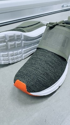 Puma Enzo Mens Trap Knit Olive/Red Orange Casual Sneakers Shoes (size: 11.5)