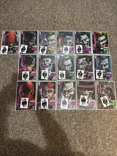 BATMAN Three 3 JOKERS 1-3 16 books (13)Variants and Joker cards