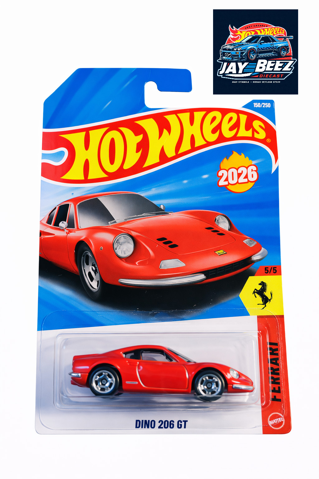Hot Wheels 2026 NEW Case G Ferrari Dino 206 GT LC (Promo Combine Shipping)