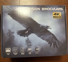 4K UHD Night Vision Binoculars   Infrared Clear Night Vision, Photo  Video, USB