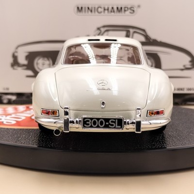 MINICHAMPS 1/18 Mercedes-Benz 300 SL 1954 White 180039006 Diecast