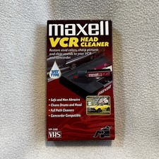 Maxell VCR Head Cleaner Wet Type VHS VP-200 Camcorder Compatible READ 