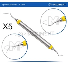New Mediment 5 X DENTAL SPOON EXCAVATOR RESTORATIVE INSTRUMENTS