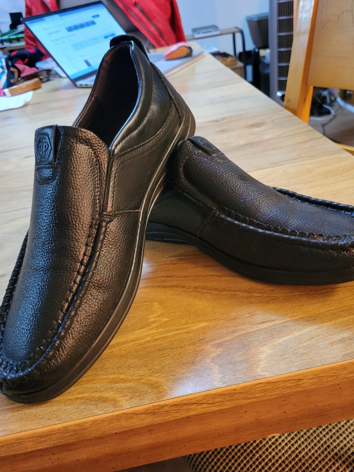 Stylish Black Pebbled Leather Loafer By Phillip P… - image 2