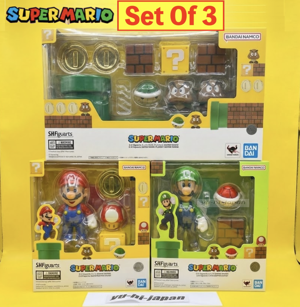 S.H.Figuarts Mario & Luigi & Playset 2026 TAMASHII NATIONS Set Of