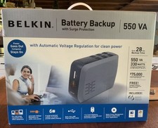 BELKIN Battery Backup With Surge Protection 550 VA F6C550-AVR NIB