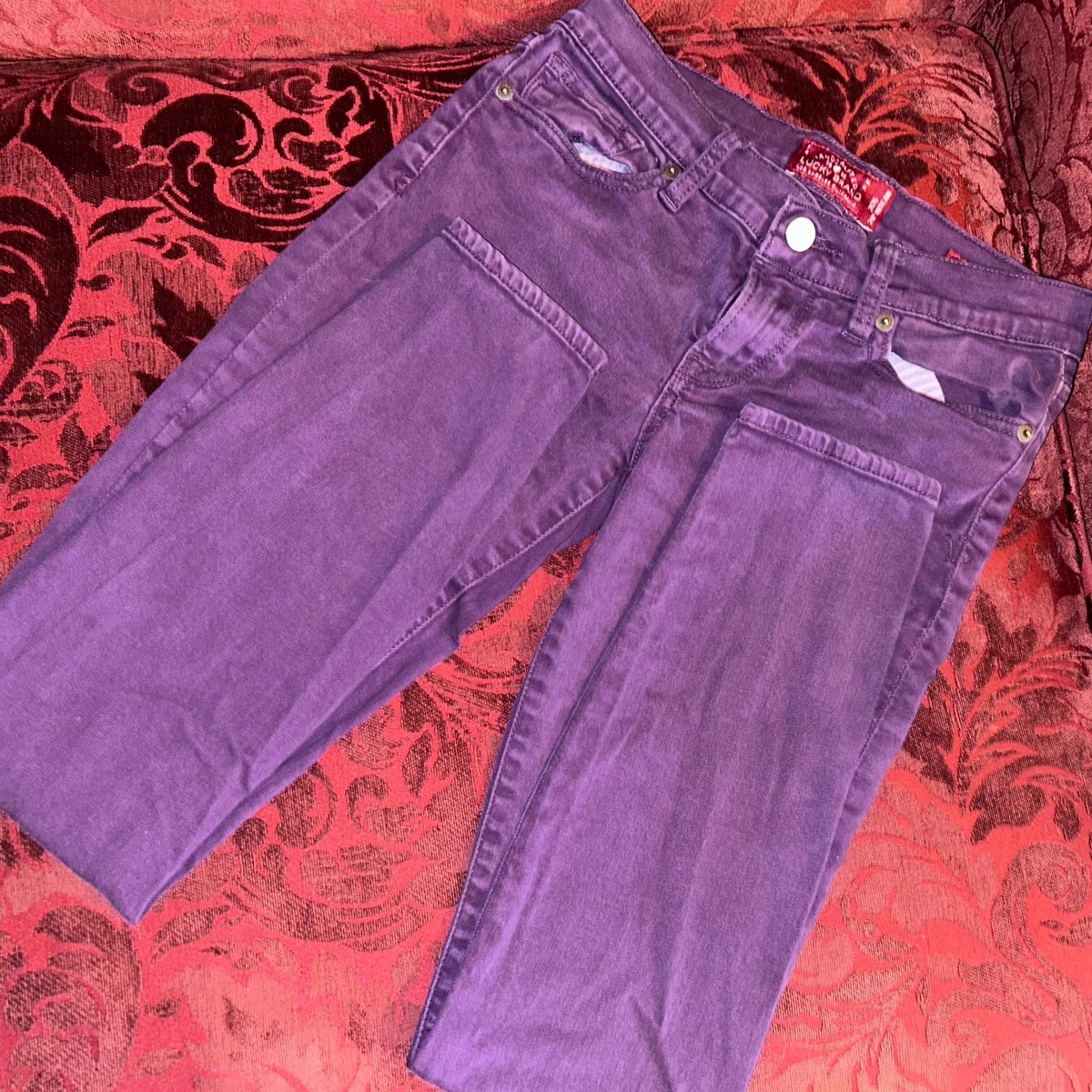 Purple Denim Jeans for Women for sale | eBay