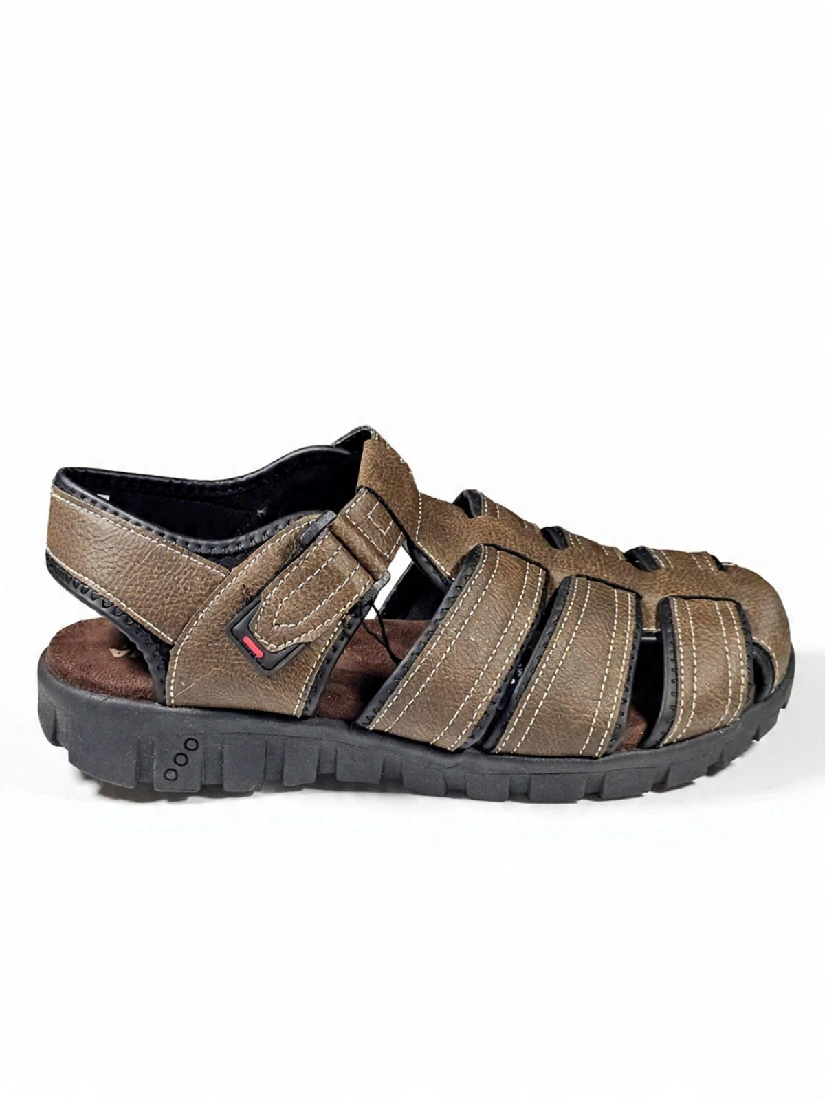Sonoma Men's Crosbyy Cushioned Hook & Loop Fisherman Sandals Brown Size 11 M