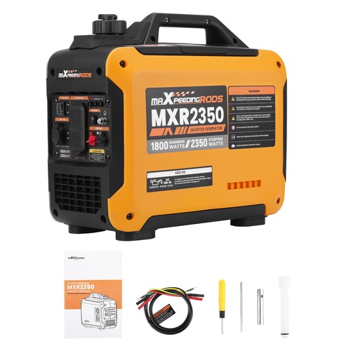 2350W Inverter Generator for Camping with Family, 2xAC Outlets Safe Power